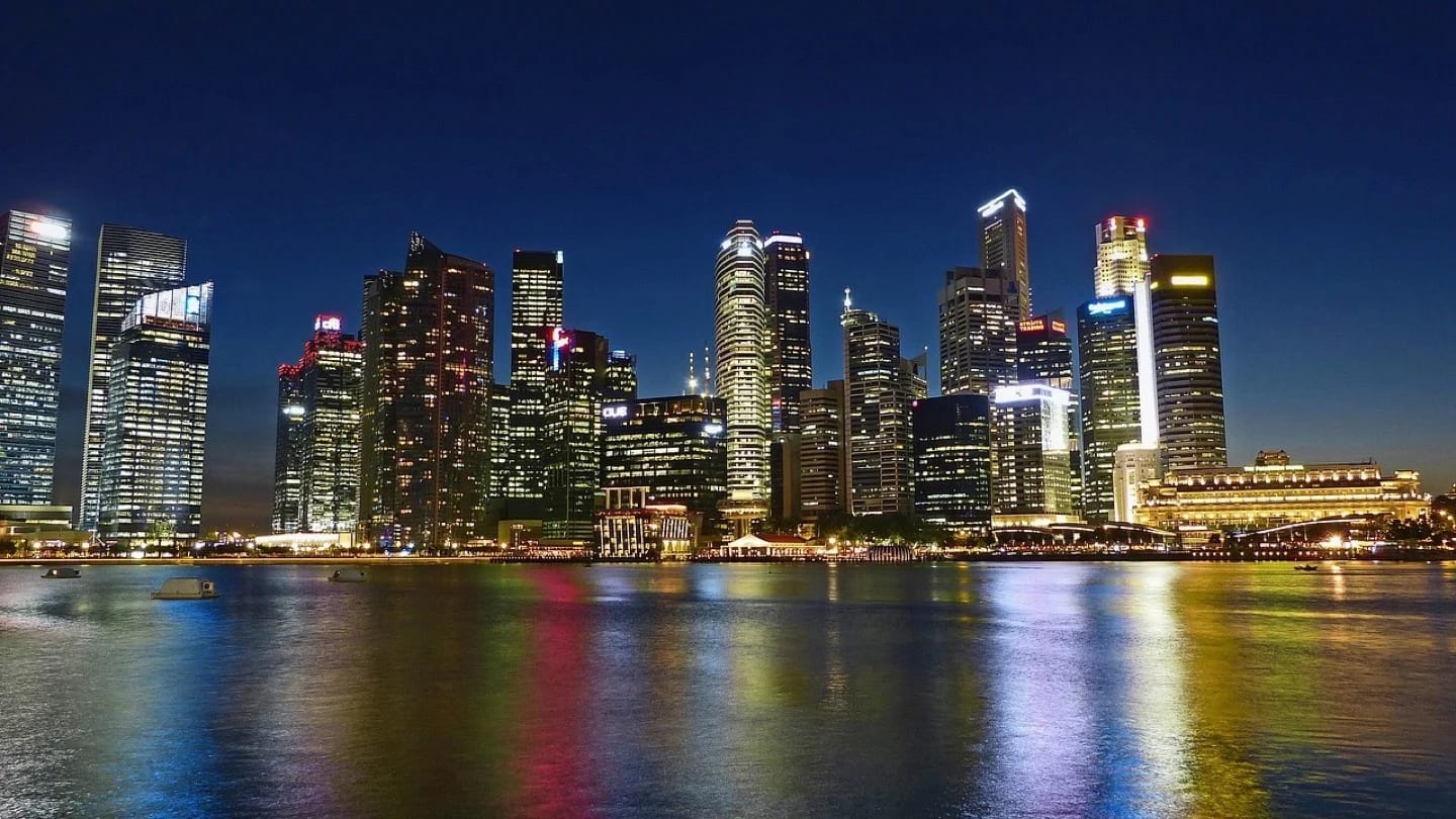 Singapore’s waterfront skyline and central business district.